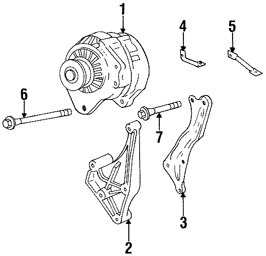 Diagram ALTERNATOR. for your 2023 Cadillac XT5 Livery Hearse  