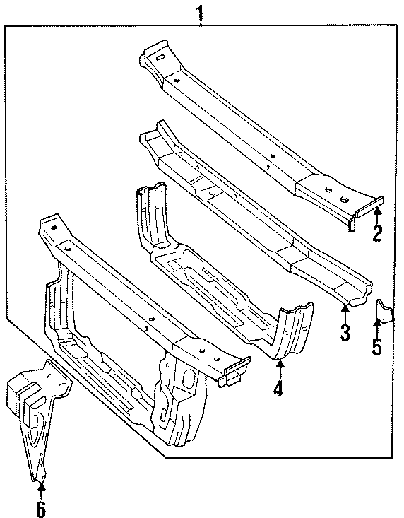 4RADIATOR SUPPORT.https://images.simplepart.com/images/parts/motor/fullsize/CG95050.png