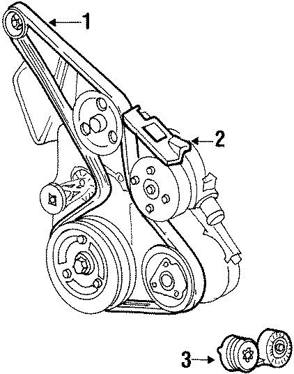 Diagram BELTS & PULLEYS. for your 2015 GMC Sierra 2500 HD 6.6L Duramax V8 DIESEL A/T 4WD SLE Extended Cab Pickup Fleetside 