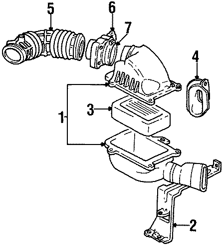 Diagram ENGINE / TRANSAXLE. AIR INTAKE. for your 2020 Chevrolet Spark   