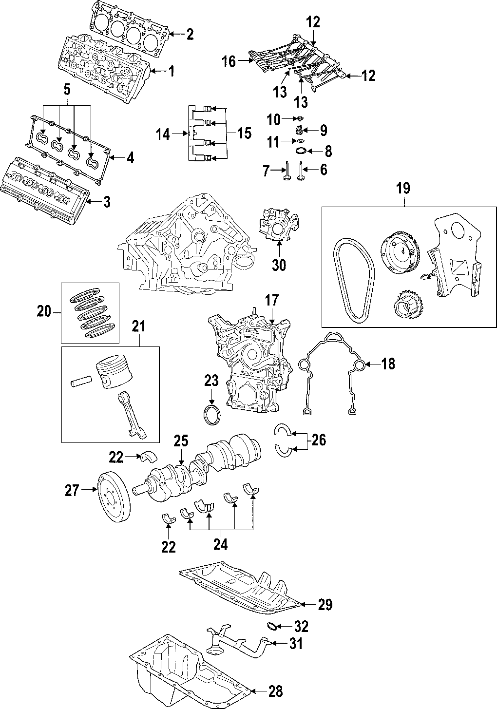 16CAMSHAFT & TIMING. CRANKSHAFT & BEARINGS. CYLINDER HEAD & VALVES. LUBRICATION. MOUNTS. PISTONS. RINGS & BEARINGS.https://images.simplepart.com/images/parts/motor/fullsize/CGP060.png