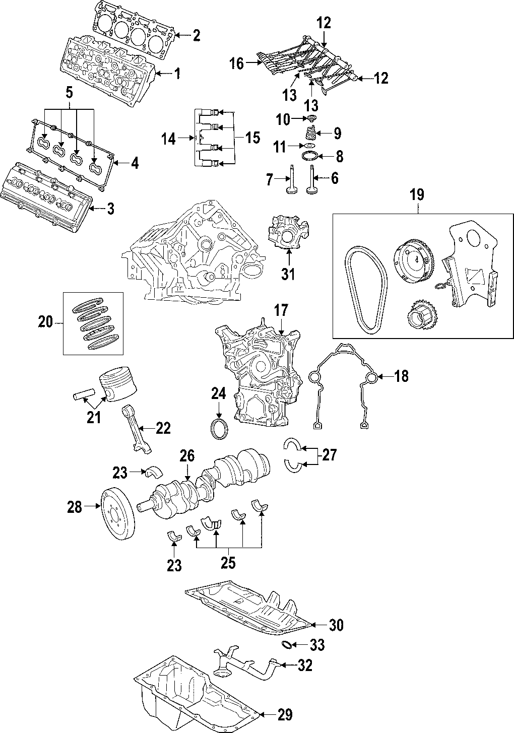 21CAMSHAFT & TIMING. CRANKSHAFT & BEARINGS. CYLINDER HEAD & VALVES. LUBRICATION. MOUNTS. PISTONS. RINGS & BEARINGS.https://images.simplepart.com/images/parts/motor/fullsize/CGP065.png