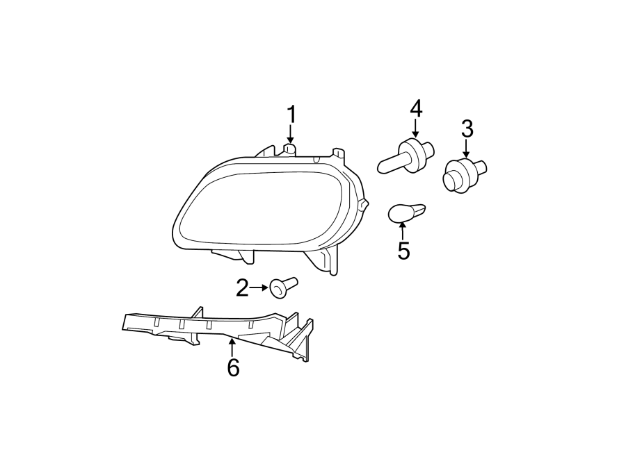 FRONT LAMPS. HEADLAMP COMPONENTS.