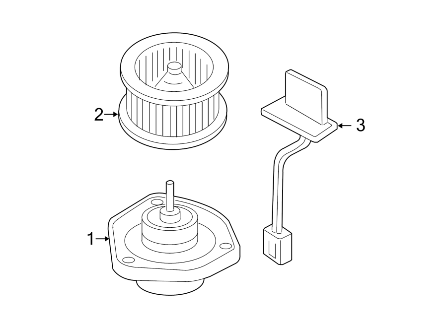 Diagram AIR CONDITIONER & HEATER. BLOWER MOTOR & FAN. for your 2005 Chevrolet Monte Carlo   