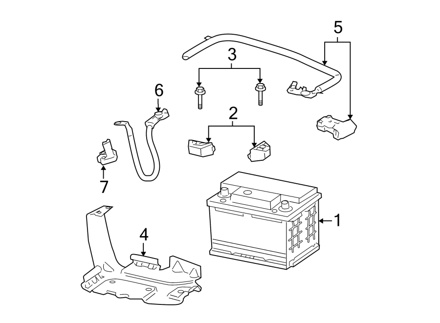 Diagram BATTERY. for your 2021 Chevrolet Equinox  L Sport Utility 