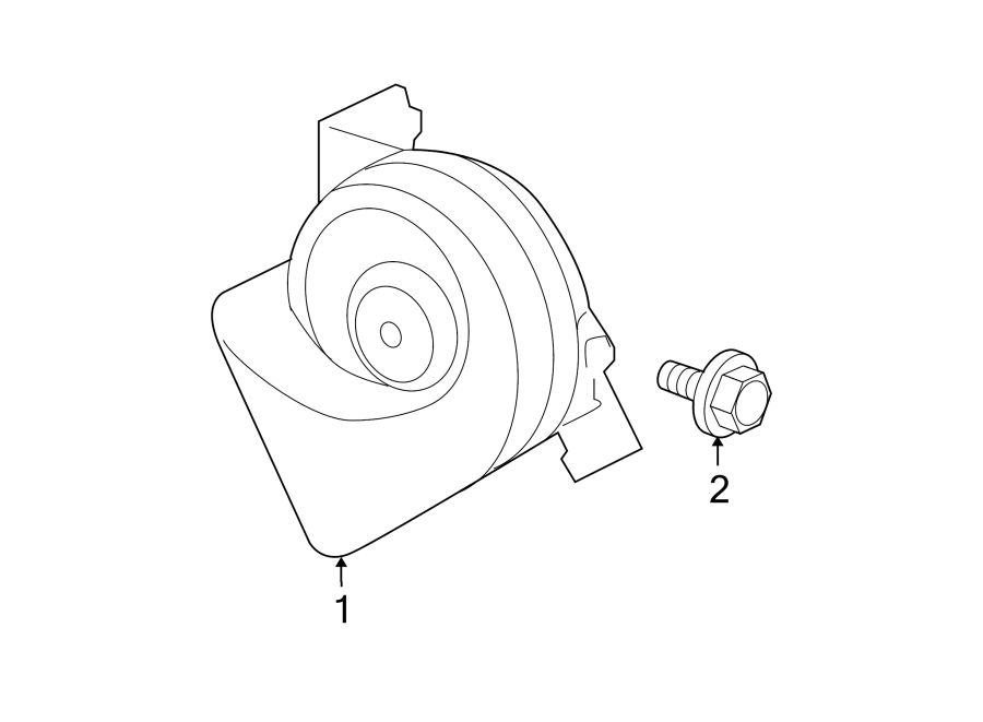 Diagram HORN. for your 2018 GMC Sierra 2500 HD 6.6L Duramax V8 DIESEL A/T 4WD Base Extended Cab Pickup Fleetside 