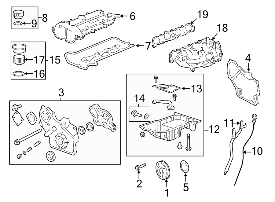 Diagram ENGINE / TRANSAXLE. ENGINE PARTS. for your 1995 Buick Century   