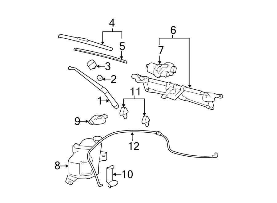 5WINDSHIELD. WIPER & WASHER COMPONENTS.https://images.simplepart.com/images/parts/motor/fullsize/CH06285.png