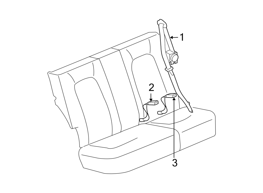 RESTRAINT SYSTEMS. REAR SEAT BELTS.