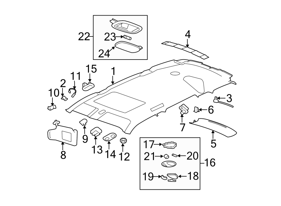 Diagram INTERIOR TRIM. for your 1999 Buick Century   