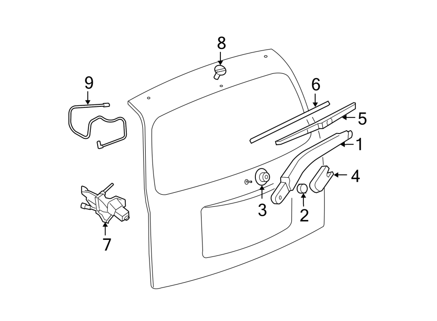 5LIFT GATE. WIPER & WASHER COMPONENTS.https://images.simplepart.com/images/parts/motor/fullsize/CH06530.png