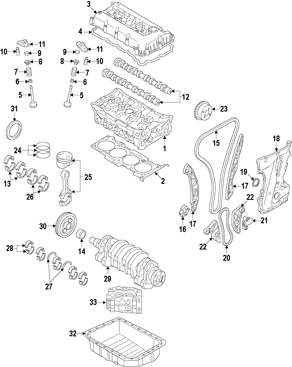 17CAMSHAFT & TIMING. CRANKSHAFT & BEARINGS. CYLINDER HEAD & VALVES. LUBRICATION. MOUNTS. PISTONS. RINGS & BEARINGS.https://images.simplepart.com/images/parts/motor/fullsize/CH3035.png