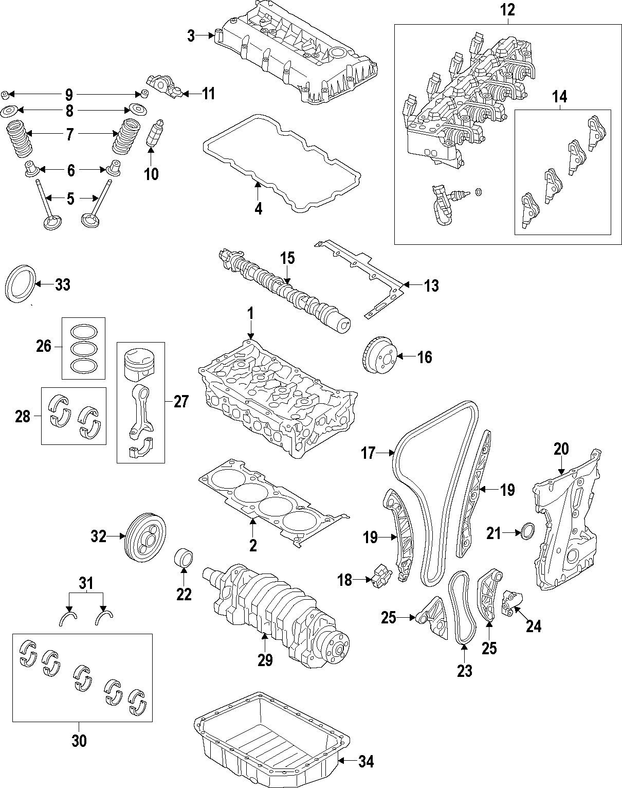 18CAMSHAFT & TIMING. CRANKSHAFT & BEARINGS. CYLINDER HEAD & VALVES. LUBRICATION. MOUNTS. PISTONS. RINGS & BEARINGS.https://images.simplepart.com/images/parts/motor/fullsize/CH3040.png