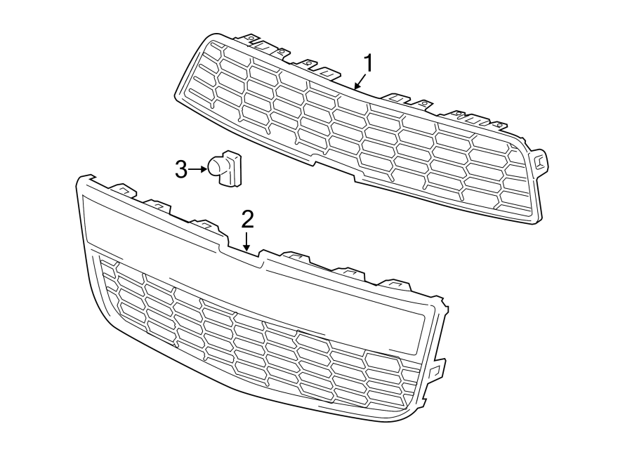 2Front bumper & grille. Grille & components.https://images.simplepart.com/images/parts/motor/fullsize/CJ12015.png