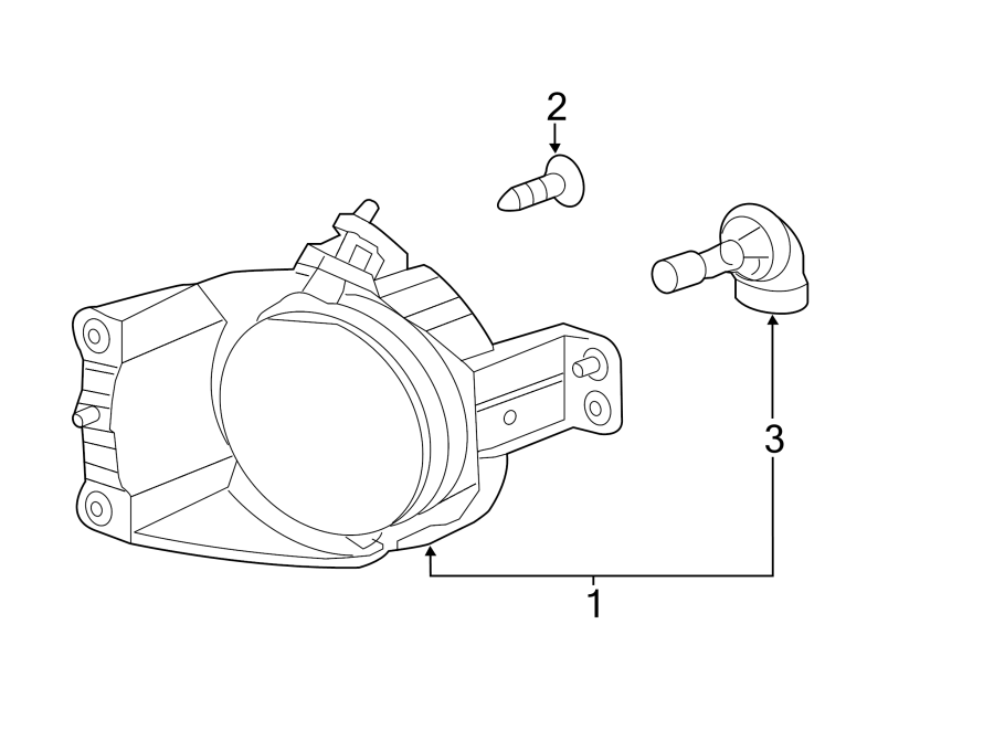 Diagram Front lamps. Fog lamps. for your 2020 Chevrolet Spark 1.4L Ecotec CVT ACTIV Hatchback 