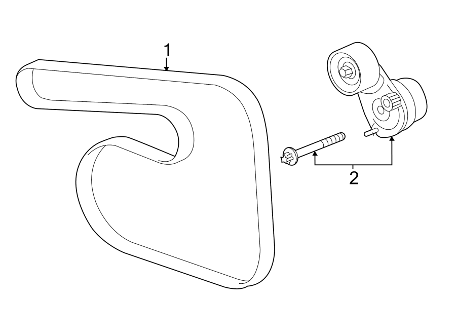 Diagram BELTS & PULLEYS. for your 2017 Chevrolet Camaro  SS Convertible 