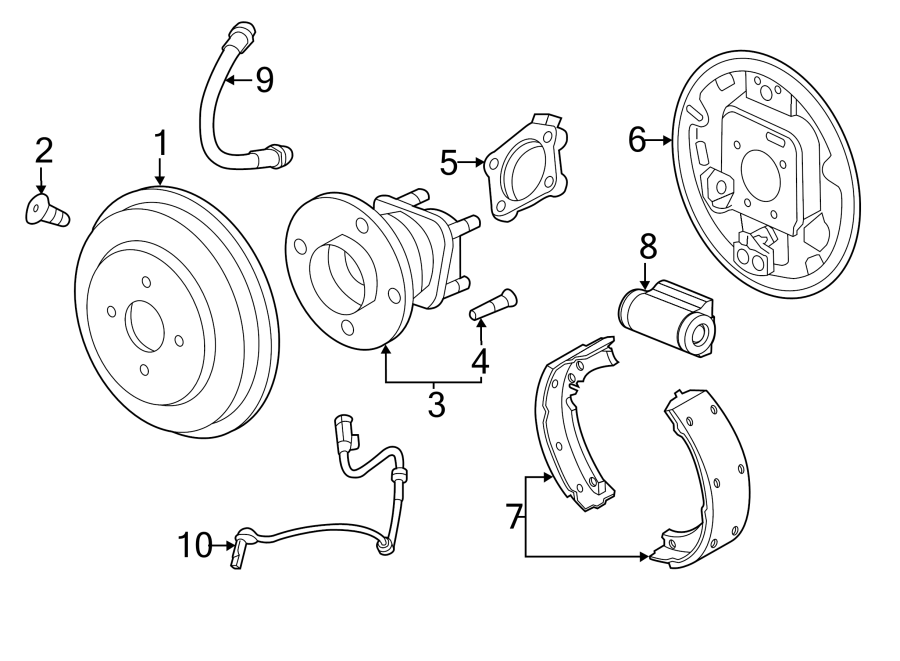 Diagram REAR SUSPENSION. BRAKE COMPONENTS. for your 2022 Chevrolet Camaro 6.2L V8 A/T ZL1 Coupe 