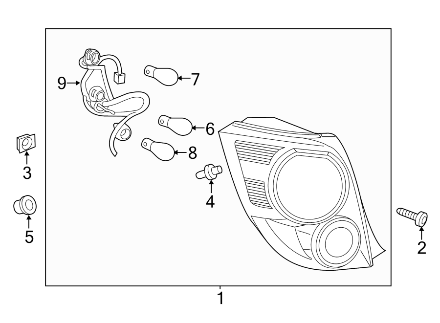 Diagram Rear lamps. Tail lamps. for your 2020 Chevrolet Spark  ACTIV Hatchback 