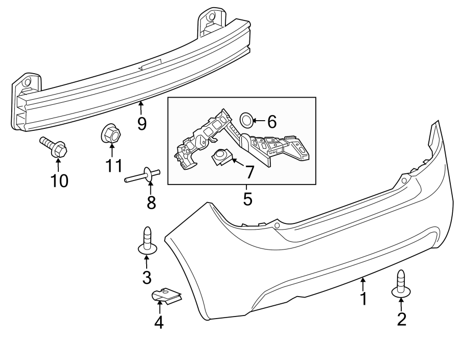 5REAR BUMPER. BUMPER & COMPONENTS.https://images.simplepart.com/images/parts/motor/fullsize/CJ12775.png