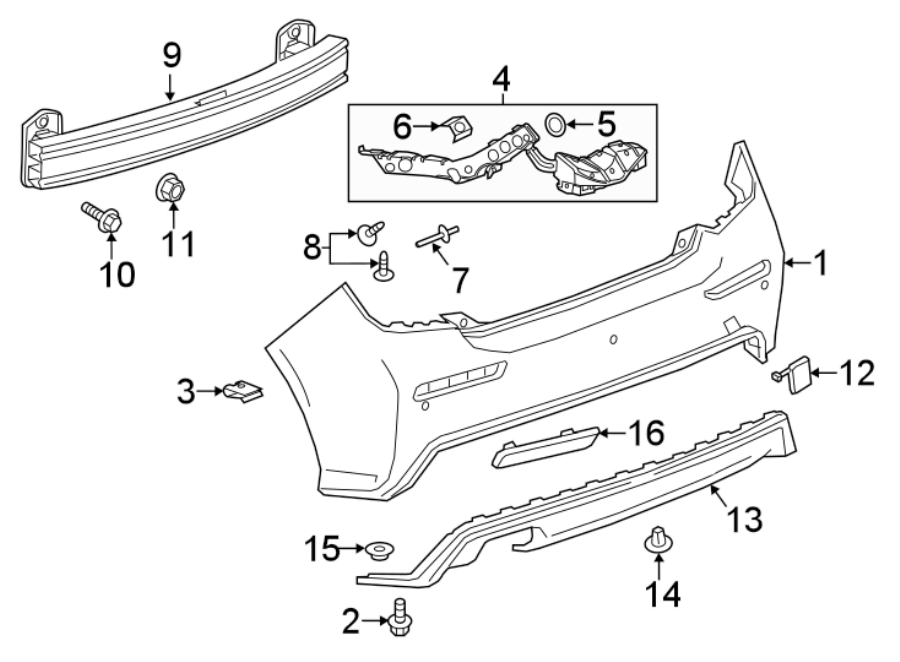 1REAR BUMPER. BUMPER & COMPONENTS.https://images.simplepart.com/images/parts/motor/fullsize/CJ12777.png