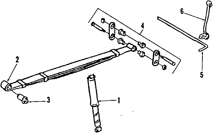 REAR SUSPENSION. STABILIZER BAR. SUSPENSION COMPONENTS. Diagram