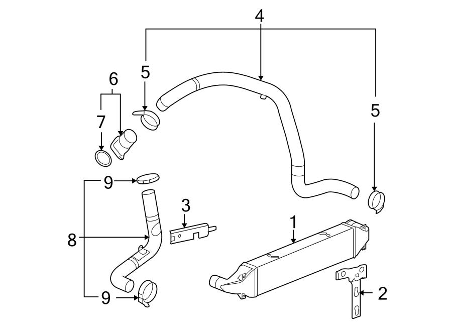 Diagram INTERCOOLER. for your Chevrolet Spark  