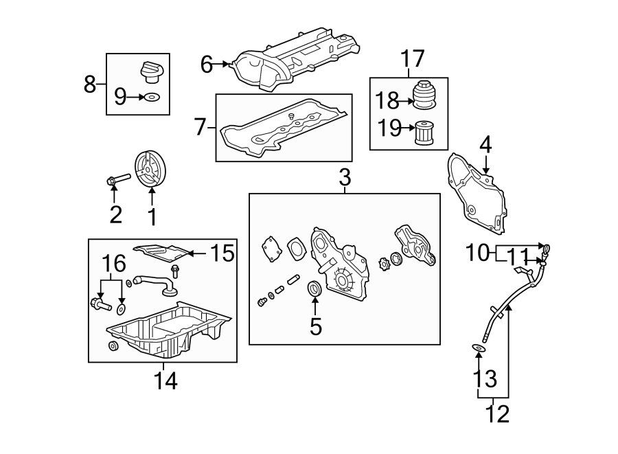 Diagram ENGINE / TRANSAXLE. ENGINE PARTS. for your 2002 Buick Century   