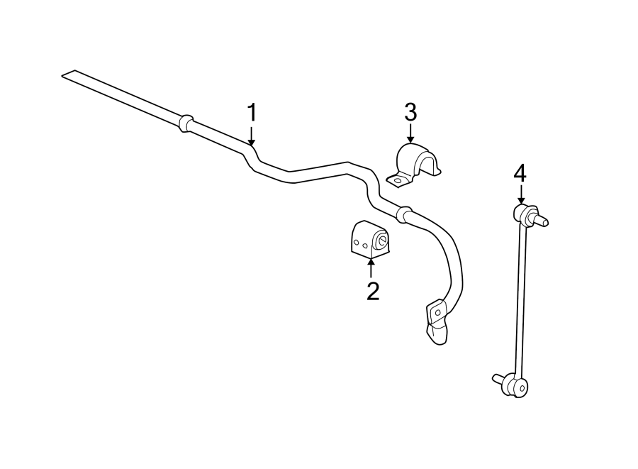 Diagram FRONT SUSPENSION. STABILIZER BAR & COMPONENTS. for your 2021 GMC Savana 2500   