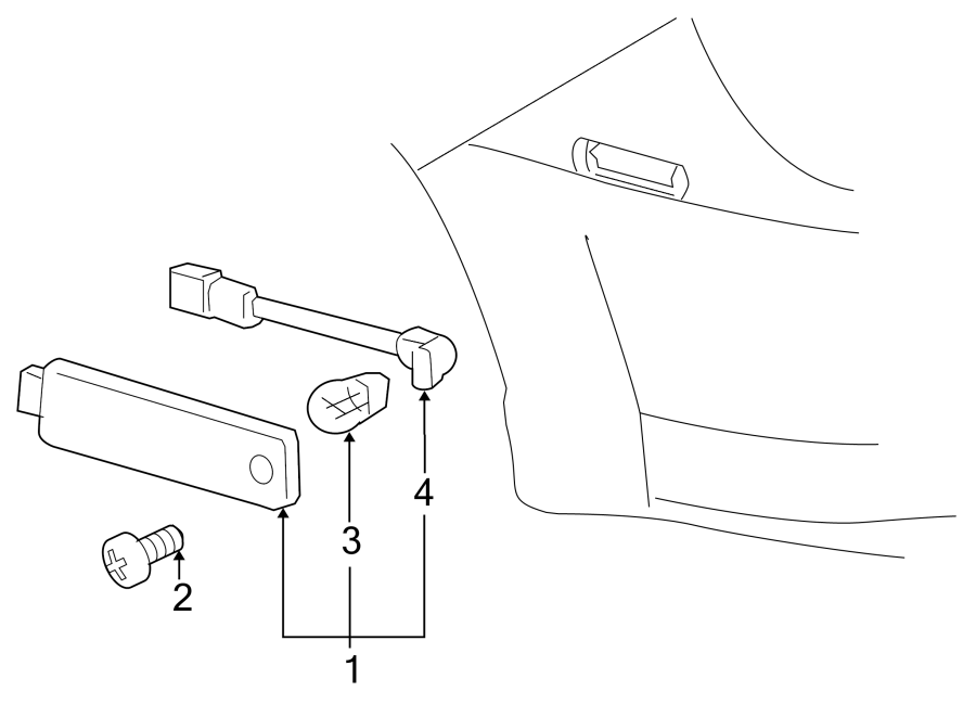 Diagram REAR LAMPS. SIDE MARKER LAMPS. for your 2005 Chevrolet Trailblazer EXT   