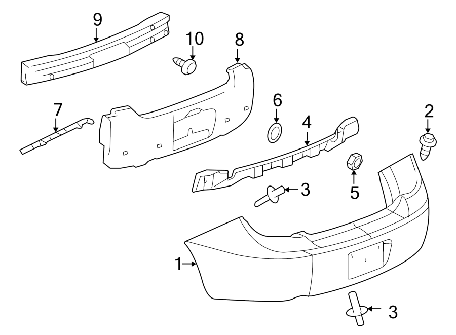 7Rear bumper. Bumper & components.https://images.simplepart.com/images/parts/motor/fullsize/CL05785.png