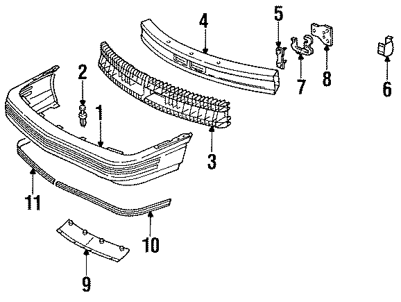 6FRONT BUMPER. BUMPER & COMPONENTS.https://images.simplepart.com/images/parts/motor/fullsize/CL88015.png