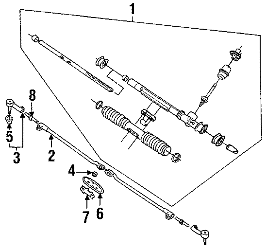 Diagram STEERING GEAR & LINKAGE. for your 2018 Chevrolet Camaro 6.2L V8 M/T SS Coupe 