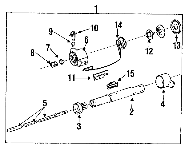 Diagram STEERING COLUMN ASSEMBLY. for your 2017 Chevrolet Spark 1.4L Ecotec M/T LT Hatchback 