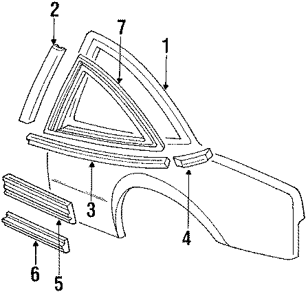 5EXTERIOR TRIM. GLASS. QUARTER PANEL & COMPONENTS.https://images.simplepart.com/images/parts/motor/fullsize/CL88220.png