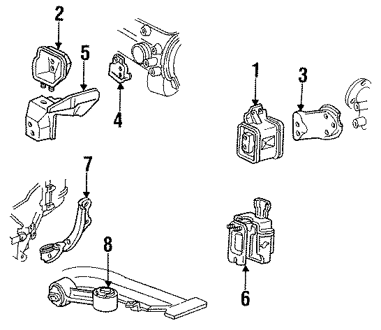 3ENGINE / TRANSAXLE. ENGINE MOUNTING. TRANS MOUNTING.https://images.simplepart.com/images/parts/motor/fullsize/CL88370.png