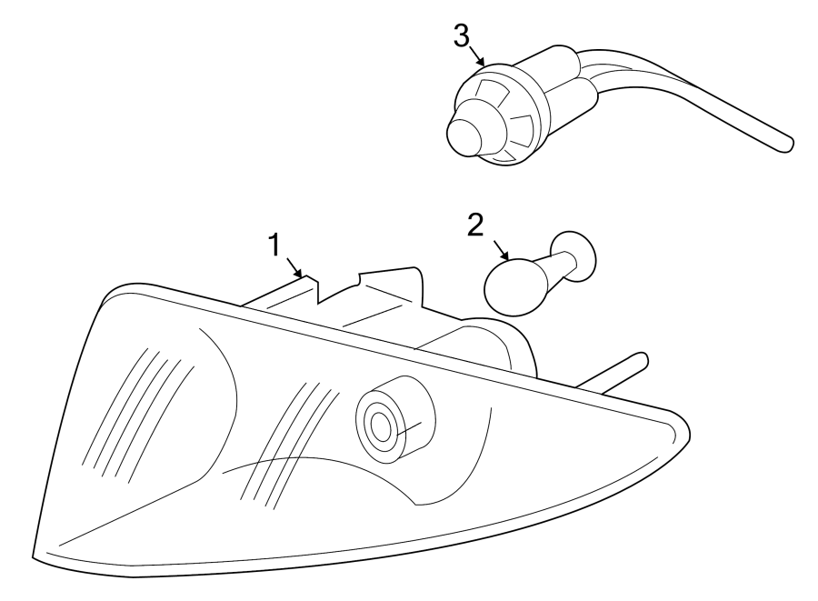 Diagram FRONT LAMPS. PARK & SIGNAL LAMPS. for your 2005 Chevrolet Monte Carlo   