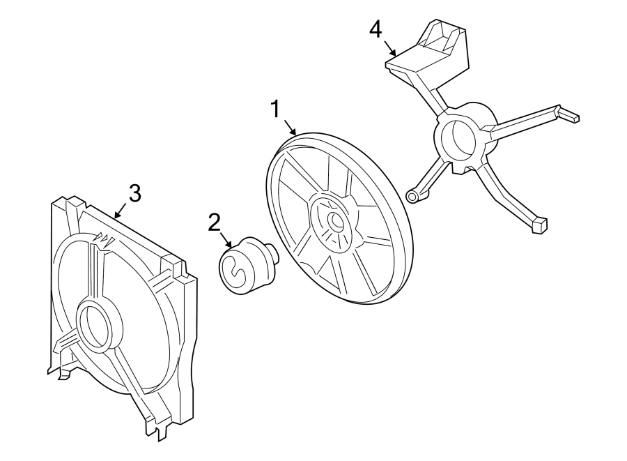 Diagram COOLING FAN. for your 2013 Chevrolet Equinox LTZ Sport Utility  