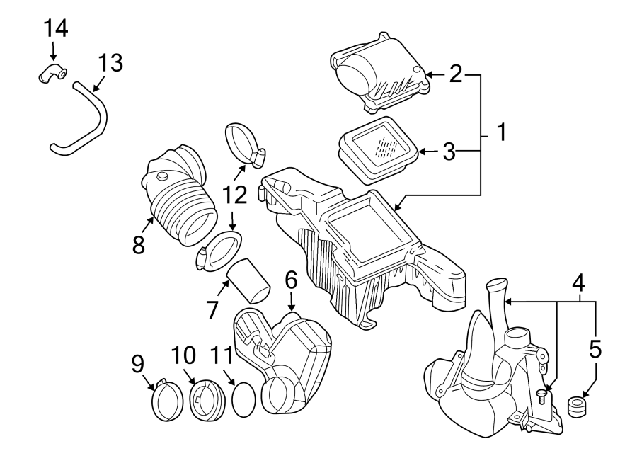 Diagram Air intake. for your 2017 Chevrolet Equinox   