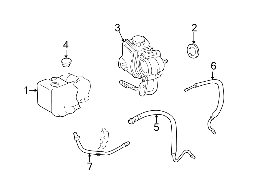 Diagram STEERING GEAR & LINKAGE. PUMP & HOSES. for your 2005 Chevrolet Silverado 1500 Z71 Off-Road Standard Cab Pickup Fleetside  