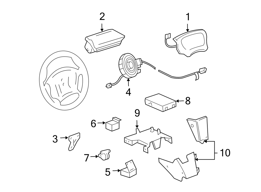 7RESTRAINT SYSTEMS. AIR BAG COMPONENTS.https://images.simplepart.com/images/parts/motor/fullsize/CL95420.png