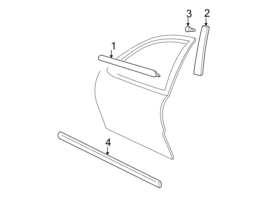 3FRONT DOOR. EXTERIOR TRIM.https://images.simplepart.com/images/parts/motor/fullsize/CL95550.png