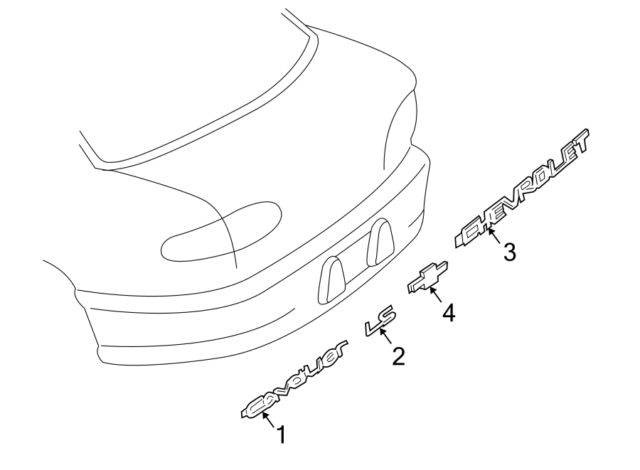 TRUNK LID. EXTERIOR TRIM.