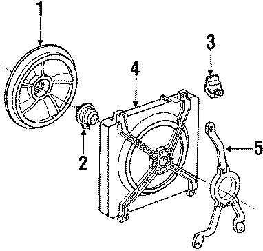 Diagram FAN. for your 1987 Chevrolet Celebrity Eurosport Coupe  