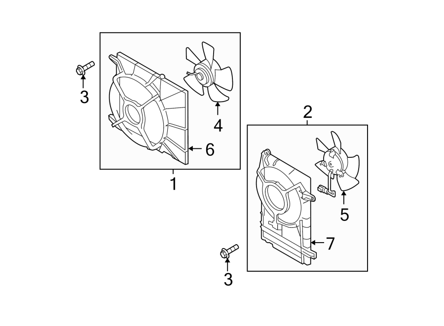 Diagram COOLING FAN. for your 2013 Chevrolet Equinox   