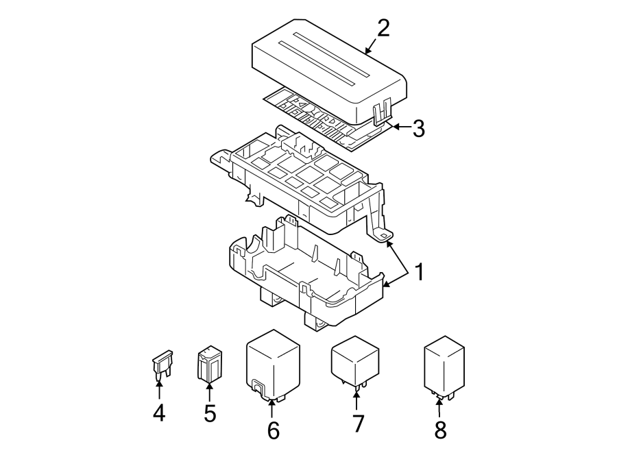 Diagram ELECTRICAL COMPONENTS. for your 2021 Chevrolet Spark 1.4L Ecotec M/T LT Hatchback 