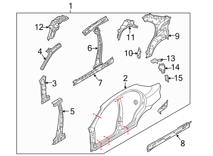 7PILLARS. ROCKER & FLOOR. CENTER PILLAR. HINGE PILLAR. UNISIDE.https://images.simplepart.com/images/parts/motor/fullsize/CN04415.png