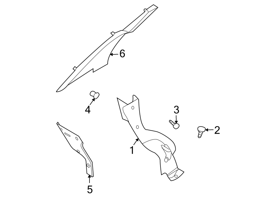 Diagram QUARTER PANEL. INTERIOR TRIM. for your 2008 Chevrolet Colorado   