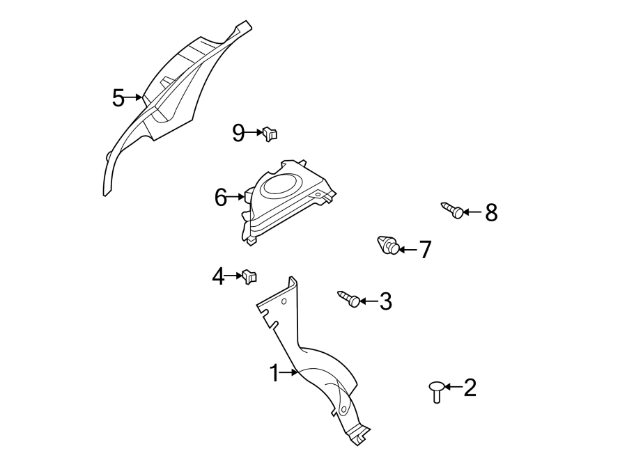 Diagram Quarter panel. Steering gear & linkage. Interior trim. for your 2009 Chevrolet HHR   