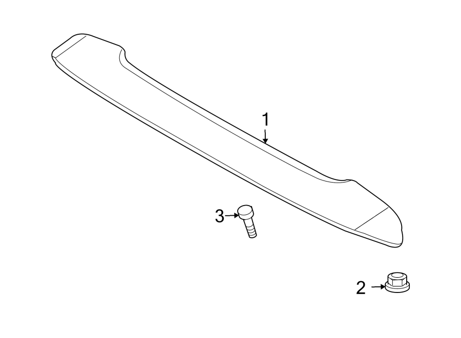 Diagram LIFT GATE. SPOILER. for your Cadillac ATS  