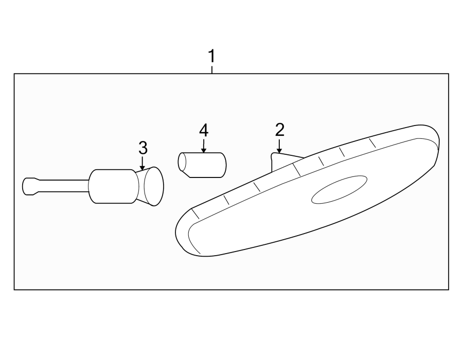 Diagram REAR LAMPS. SIDE MARKER LAMPS. for your 2020 Chevrolet Spark 1.4L Ecotec M/T LT Hatchback 